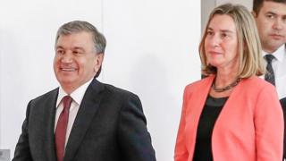 Президент Мирзиёев ва ЕИ Ташқи сиёсат комиссари Федерика Моггерини