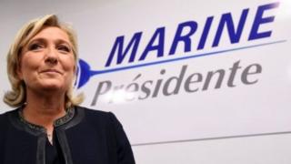 Marine Le Pen, candidate de l'extrême droite française à la présidentielle de mai prochain