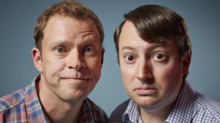 Robert Webb (l) and David Mitchell starred in Peep Show from 2003-2015