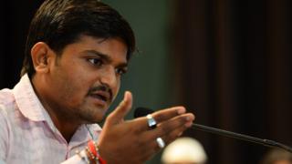 Hardik Patel addresses a press conference in Delhi on September 30, 2015
