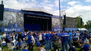 Stage for Leicester in Victoria Park