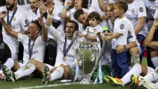 Mabingwa wa kombe la vilabu bingwa Ulaya Real Madrid