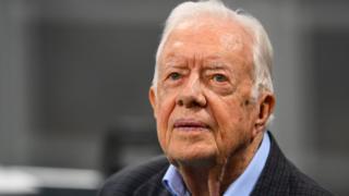 Former US President Jimmy Carter on 30 September 2018