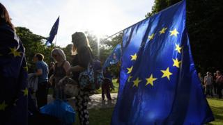 Anti-Brexit demonstrators in London