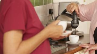 Talking over a cup of coffee
