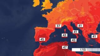 猛暑と大雨と台風……アジアと欧米に熱波 市街地でも40度超 - BBCニュース