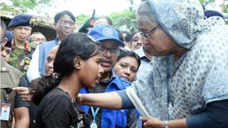 কুতুপালং শরণার্থী শিবিরে প্রধানমন্ত্রী শেখ হাসিনা