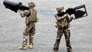 Anti-drone guns on show at Sunday's Bastille Day celebrations