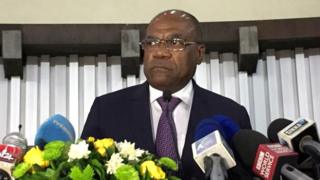 Le Ministre congolais des Affaires Etrangères She Okitundu