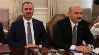 Adalet Bakanı Abdülhamit Gül ve İçişleri Bakanı Süleyman Soylu
