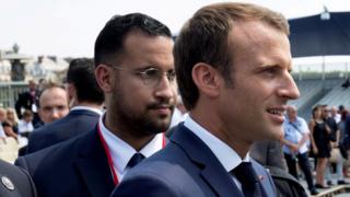 Macron ve koruması Benalla