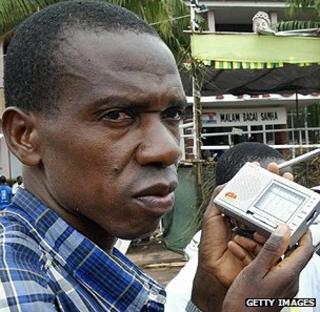 Radio listener in Guinea-Bissau