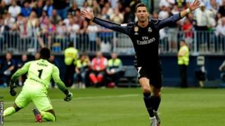 Cristiano Ronaldo ayaa 9-kii ciyaar ee ugu dambeysay waxa uu Real Madrid u dhaliyay 14 gool