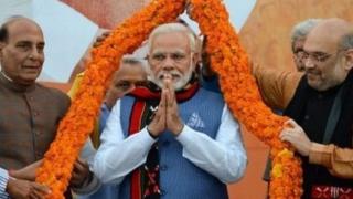રાજનાથસિંહ, નરેન્દ્ર મોદી અને અમિત શાહ