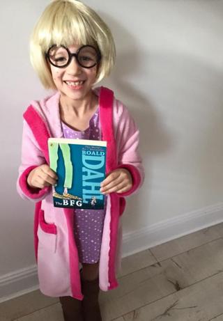 Isabelle from Hadfield in England chose Sophie from The BFG as she loves all Roald Dahl's stories. She was Mrs Twit last year!