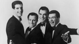 The Four Seasons, circa 1963. Left to right: Bob Gaudio, Tommy DeVito, Nick Massi (1935 - 2000) and Frankie Valli.