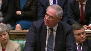 Attorney General Geoffrey Cox addressing MPs as Brexit debate opens