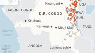 Ahari imigwi igwana hegereye ibirobe vy'amabuye y'agaciro