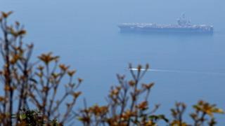 US aircraft carrier USS Carl Vinson arrives in Danang, Vietnam March 5, 2018