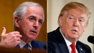 Bob Corker iyo madaxweyen Trump
