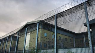 Harmondsworth immigration centre in Middlesex