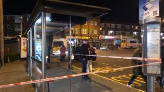 Police near Queensbury station