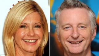 Olivia Newton-John and Billy Bragg