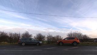 Cars on road