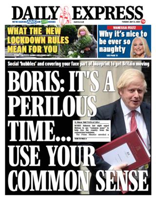 Daily Express front page