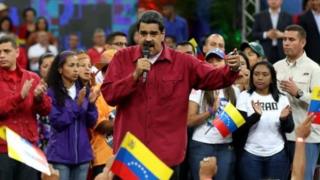 Rais wa Venezuela, katika moja ya hotuba zake