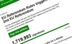 EU Referendum Petition Signed By More Than 2.5m - BBC News