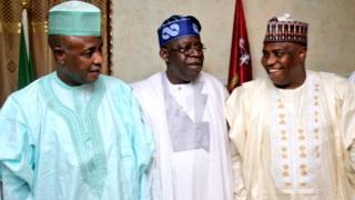Aworan Wamakko ati Tinubu pẹlu Tambuwal
