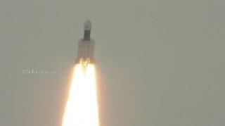 Chandrayaan-2 taking off