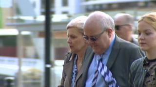 John Briers entering court
