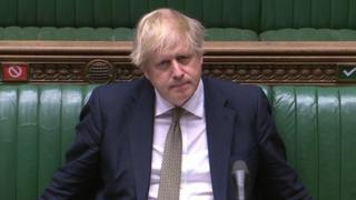 Prime Minister Boris Johnson speaks during Prime Minister"s Questions in the House of Commons, London. PA Photo. Picture date: Wednesday May 6, 2020.