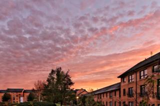 pink clouds