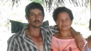 Eidi y Romildo, en foto de archivo