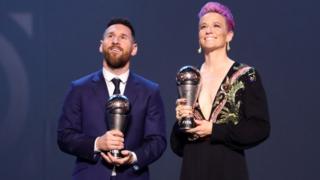 Messi y Rapinoe
