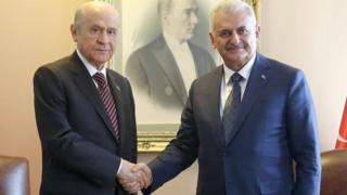 Devlet Bahçeli ve Binali Yıldırım