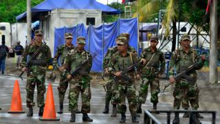 Soldados del ejército de Nicaragua