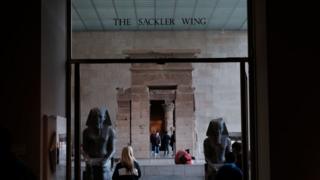 People visit the Sackler Wing at the Metropolitan Museum of Art on March 28, 2019 in New York City