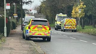 Police at Church Lane in Bedford