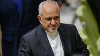 جواد ظریف وزیر خارجه ایران اخیرا توسط آمریکا تحریم شد