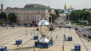 Київ, Софійвська площа, кубок Ліги чемпіонів