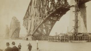 Forth Bridge under construction