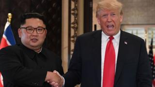 Ким Чен Ын и Дональд Трамп
