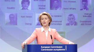 European Commission President-elect Ursula von der Leyen presents her new top team