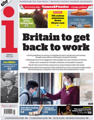 The i front page, 4/5/20