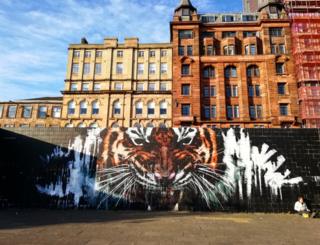 Tiger mural