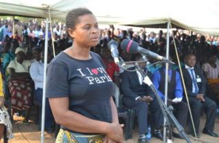 A woman appearing in public in Mulanje area, southern Malawi alleging she was attacked by a blood-sucking vampire.